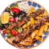 Schweinespießteller